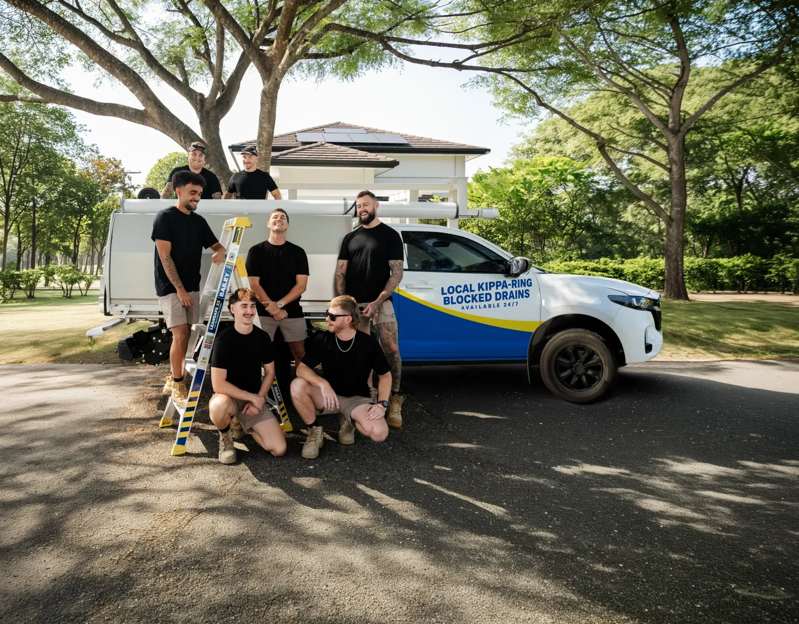 Local Kippa-Ring Blocked Drains ute and team